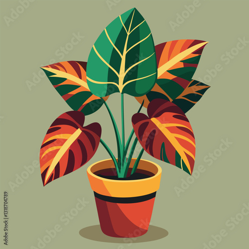houseplant vector flower in pot