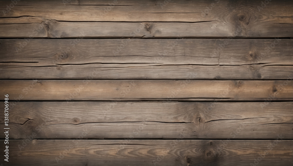 Naklejka premium A faded barn wood texture background with peeling paint.