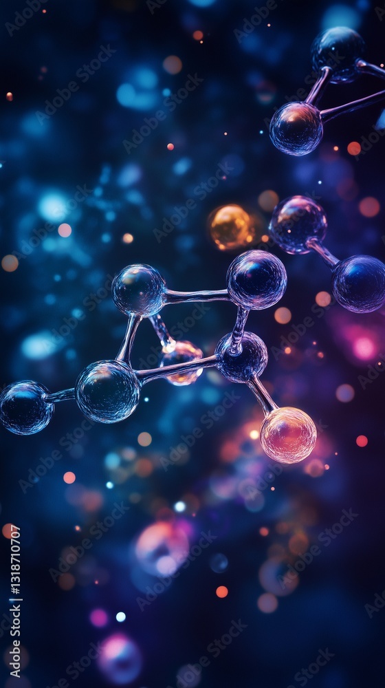 A glowing chemical substance floating within a perfectly clear glass orb. A glowing chemical substance floating within a perfectly clear glass orb.