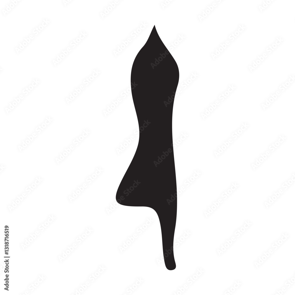 Obraz premium silhouette of person doing yoga
