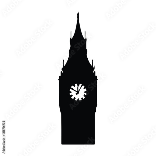 silhouette of parliament building