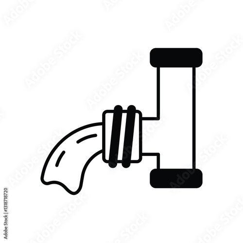 Waterpipe   Vector icon