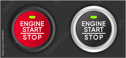 car engine start and stop button