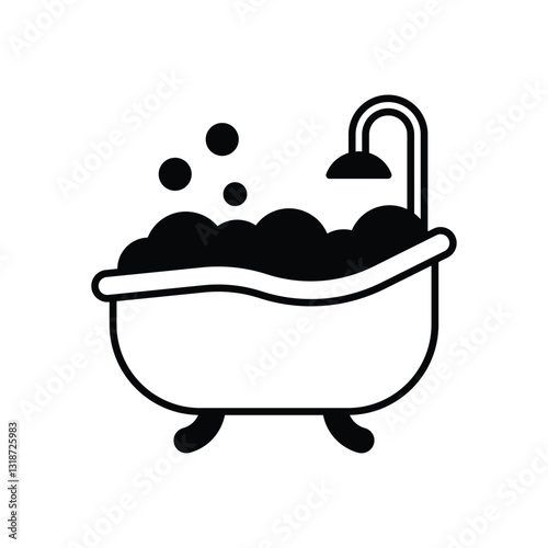 Bathtub Vector icon