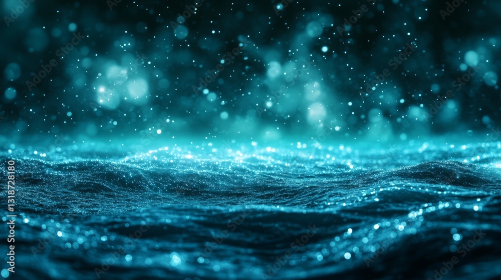Ocean Sparkle: Bioluminescent Waves Ocean Sparkle: Bioluminescent Waves