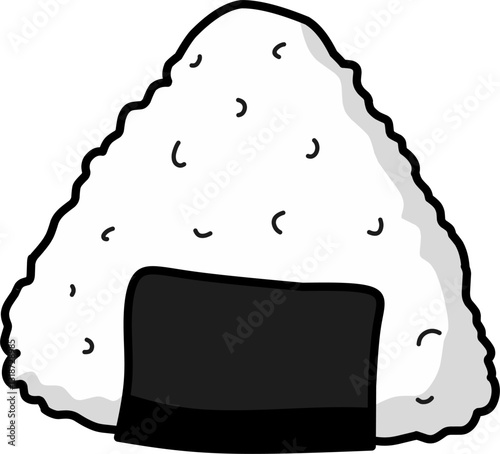 A Cute Chibi Styled Onigiri Sushi