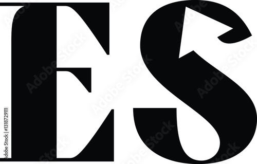 letter s arrow recycle or exchange logo with vector file.