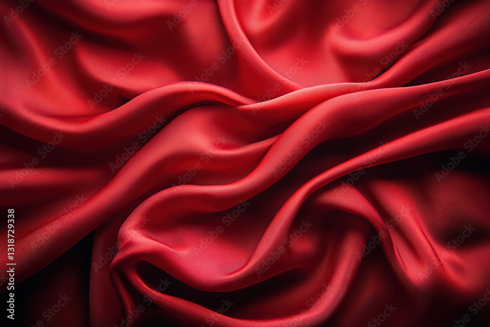 Obraz premium A red cloth background, elegant and vibrant, design theme