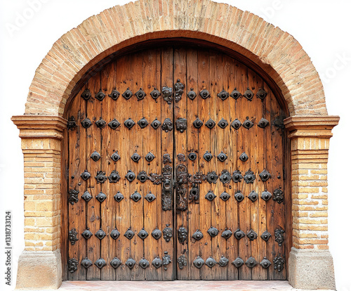 old door isolated
