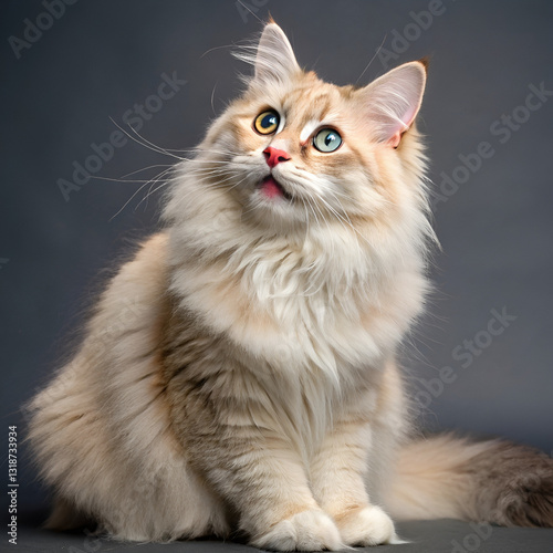 british kitten on a white background
