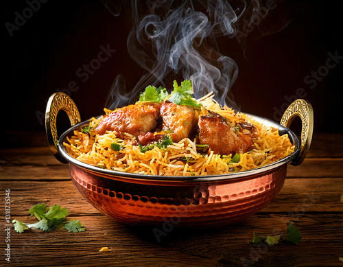 biryani rice, indian meal
