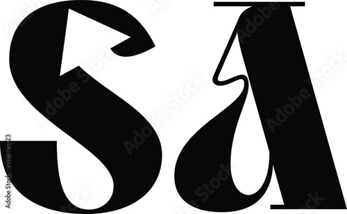 letter s arrow recycle or exchange logo with vector file.