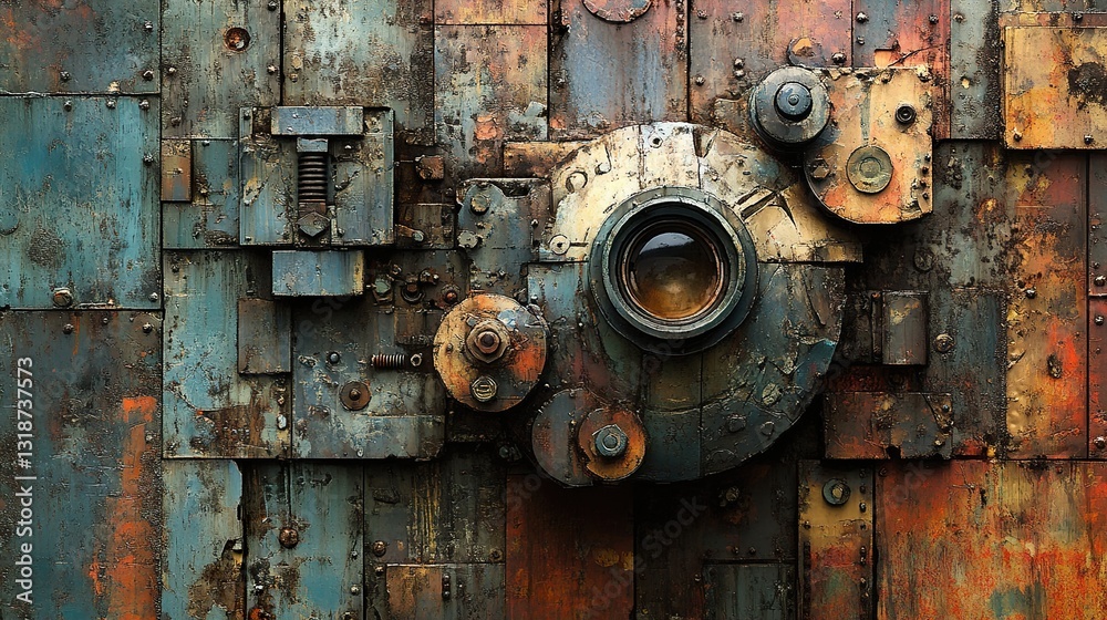 Rustic Industrial Metal Texture: Grunge Background Rustic Industrial Metal Texture: Grunge Background