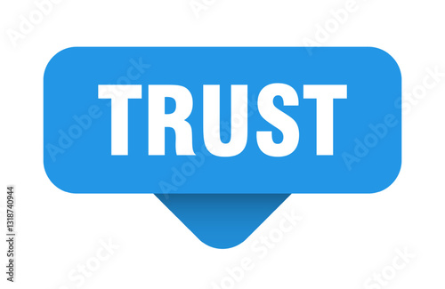 trust sticker. trust sign on transparent background