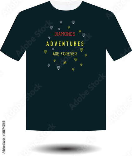 Diamonds Adventures Are Forever Unique t-Shirt logo design