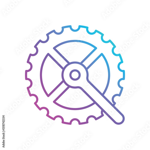 Crankset Vector icon