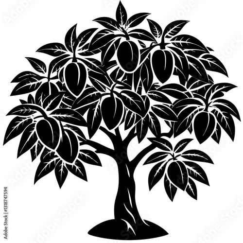 tree silhouettes with white background