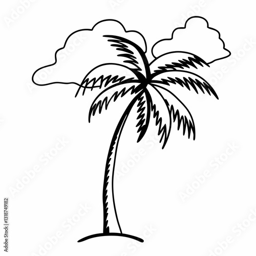 tree silhouettes with white background