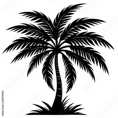 tree silhouettes with white background