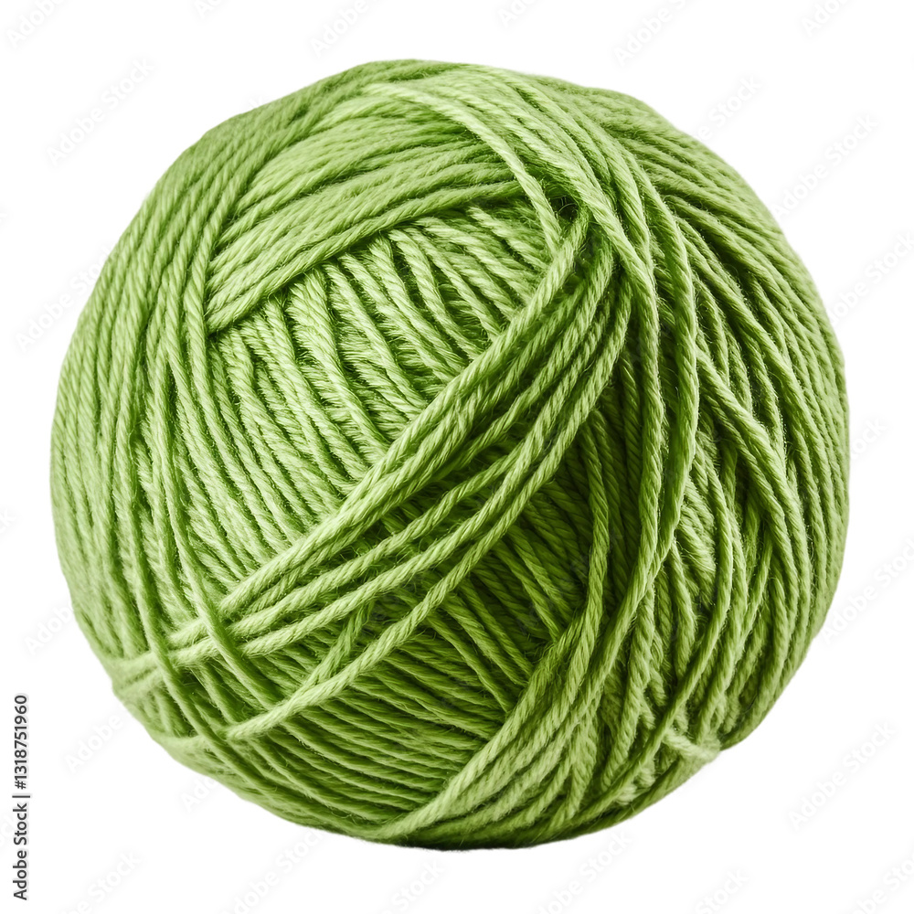 ball of green yarn isolated on transparent background ball of green yarn isolated on transparent background
