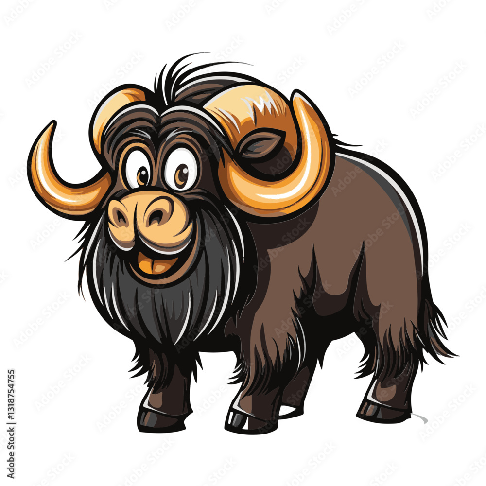 vector illustration of cartoon bull vector illustration of cartoon bull