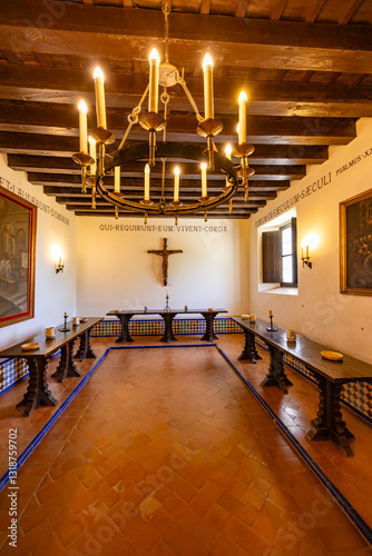 Obraz na płótnie Monasterio de Santa Maria de la Rabida, Palos de la Frontera, Province of Huelva, Andalusia, Spain w salonie