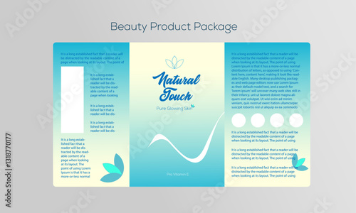 Beauty product jar label design organic label on background, beauty hand skin, herb cream. Botanical engraving style isolated elements. Vector design illustration