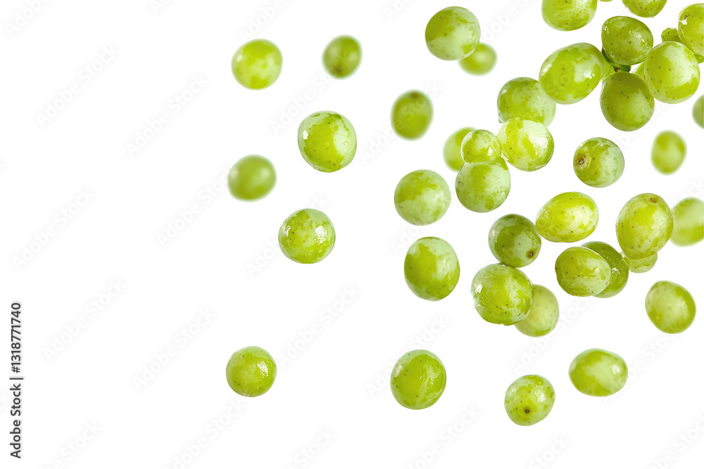 green grapes on transparent background green grapes on transparent background