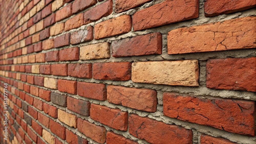 Fototapeta premium Close-Up of a Rustic Brick Wall