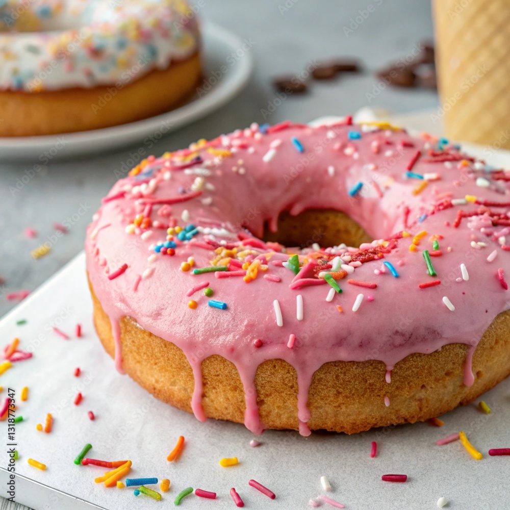 donut with sprinkles on top donut with sprinkles on top
