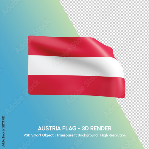 Austria Flag 3D Render Free Download Austria Flag 3D Render - GFXLoad