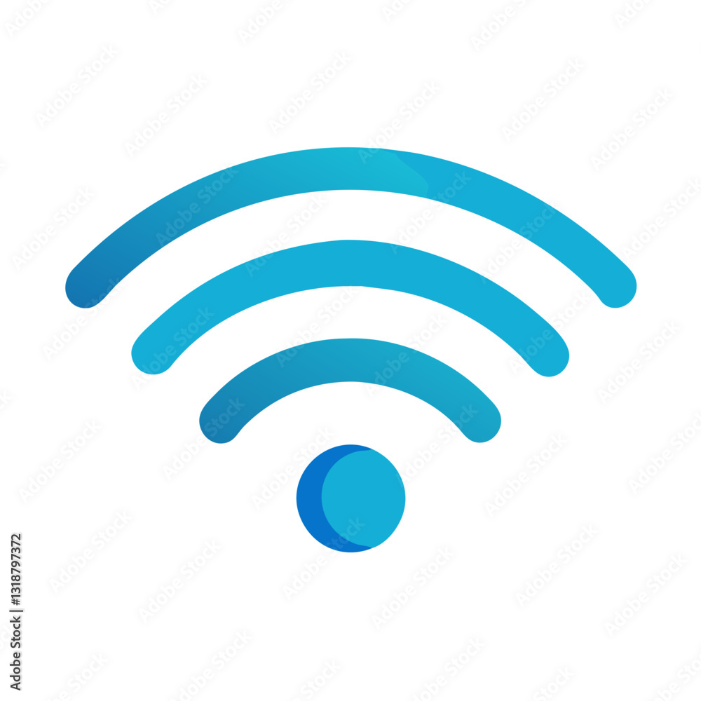 Bold Wi-Fi Signal Icon for Internet Connectivity, Wireless Networks, and Smart Devices Bold Wi-Fi Signal Icon for Internet Connectivity, Wireless Networks, and Smart Devices