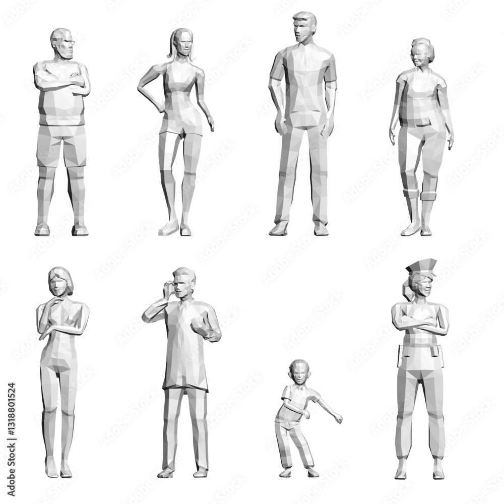 A group of people are shown in a row. A group of people are shown in a row.