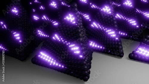 Immerse yourself in the rhythmic energy of this Pyramid Pulse VJ Loop in stunning 4K resolution. Featuring a pulsating, glowing pyramid with smooth, hypnotic motion
