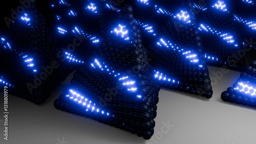 Immerse yourself in the rhythmic energy of this Pyramid Pulse VJ Loop in stunning 4K resolution. Featuring a pulsating, glowing pyramid with smooth, hypnotic motion