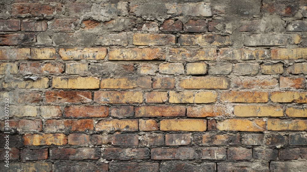Obraz premium Aged brick wall texture. Rustic, warm tones.