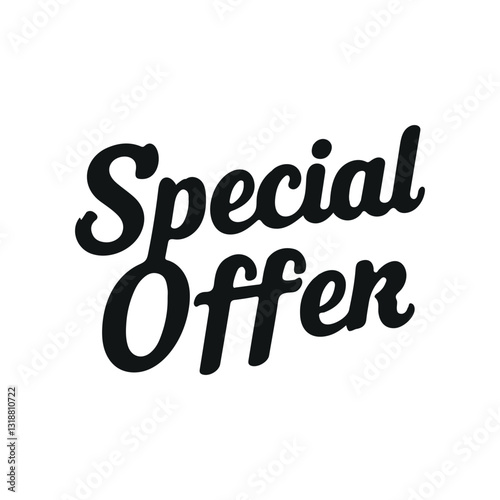 Special offer vector design ,Special offer lettering template. Banner sale tag.