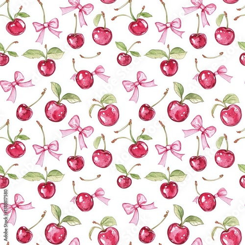 seamless pattern with cherry