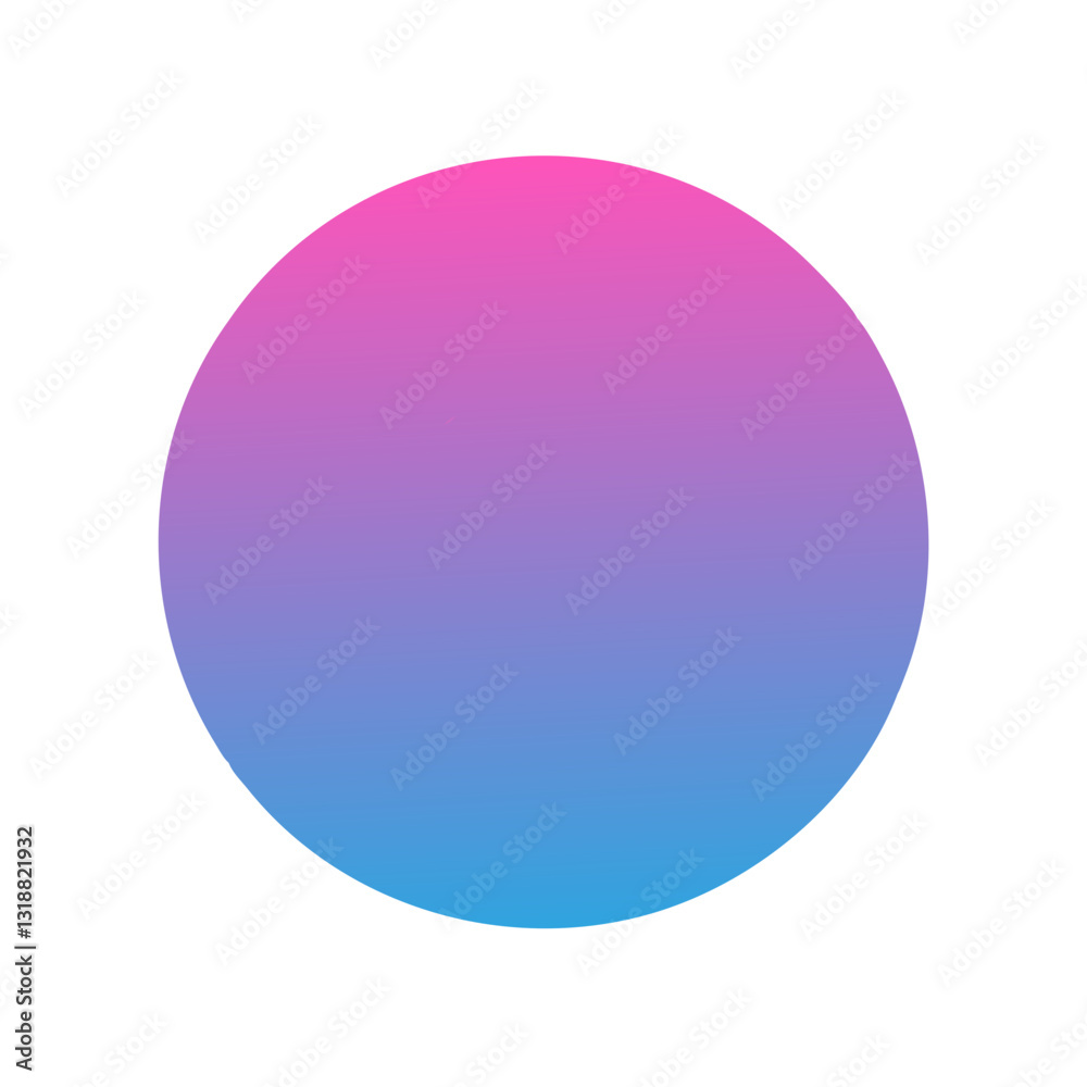 Abstract gradient sphere in pink and blue Abstract gradient sphere in pink and blue