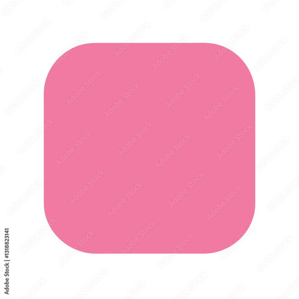 Simple pink rounded square background Simple pink rounded square background
