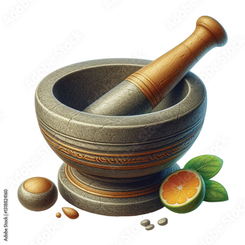 Mortar And Pestle vector