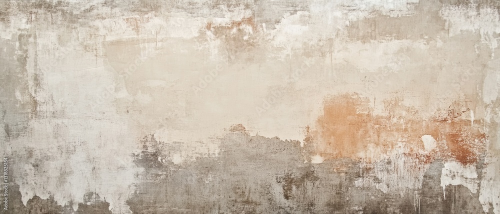 Obraz premium Subtle Texture: Muted Hues on Distressed Wall Backdrop 