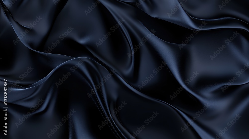 Fototapeta premium Luxurious dark fabric, rich texture.