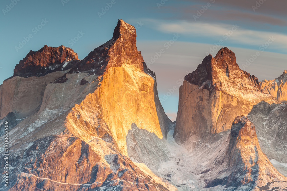 Nice view of Torres Del Paine National Park, Chile.