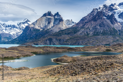 Nice view of Torres Del Paine National Park, Chile.