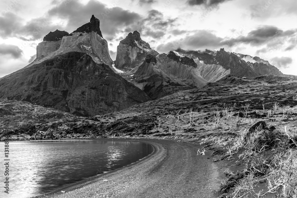 Nice view of Torres Del Paine National Park, Chile.
