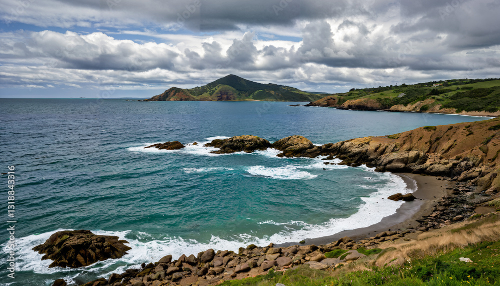 Obraz premium Le paysage côtier