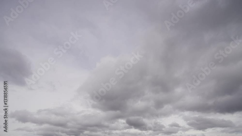 Timelapse of clouds in the sky