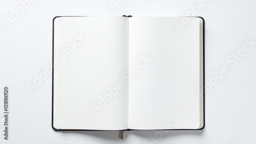 simple white background surrounds notebook page enough space writing