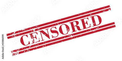 Censored grunge stamp